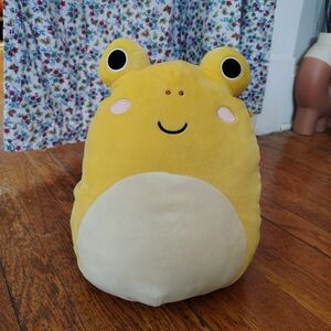 Squishmallows 12" Leigh the Yellow Toad Frog 2023 Soft EUC Plush Stuffed Animal